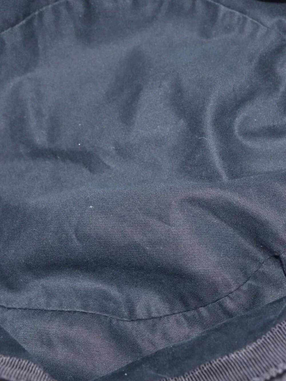 PRADA Hat Nylon M Black Auth 181375M
